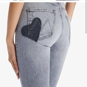 MOTHER denim The Button Fly Dazzler Ankle